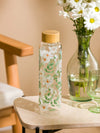 Eco-Friendly Borosilicate Glass Water Bottle with Bamboo Lid – 500 ML
