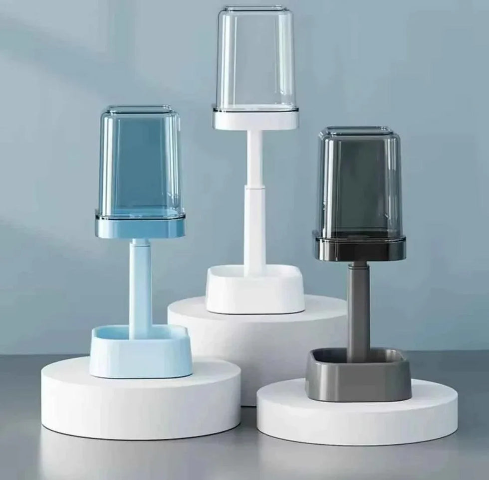 Lamp Shaped Toothbrush Holder Storage Case for Bathroom Organization - Clarify.pk