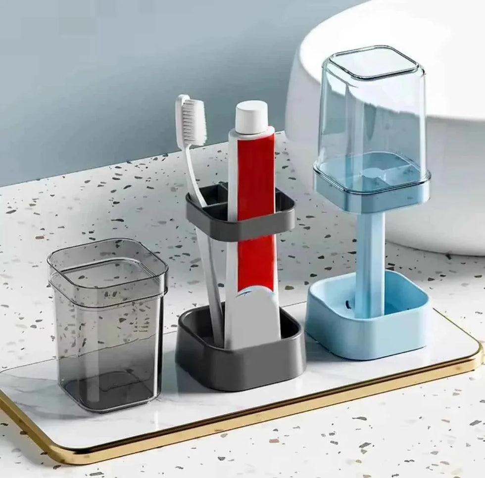 Lamp Shaped Toothbrush Holder Storage Case for Bathroom Organization - Clarify.pk