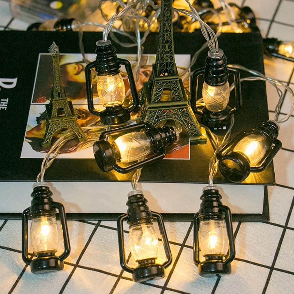 Set Of 10 Lantern String Lights Set with Vintage Charm - Clarify.pk