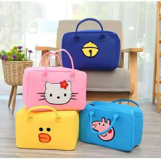 Large Capacity Cartoon Travel Bag Set