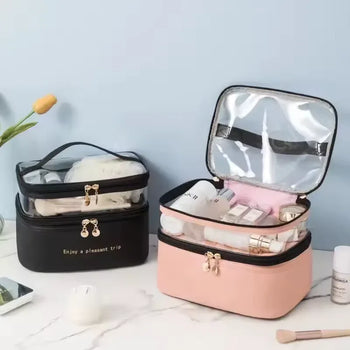 Large Capacity Makeup Organizer Travel Bag - Clarify.pk