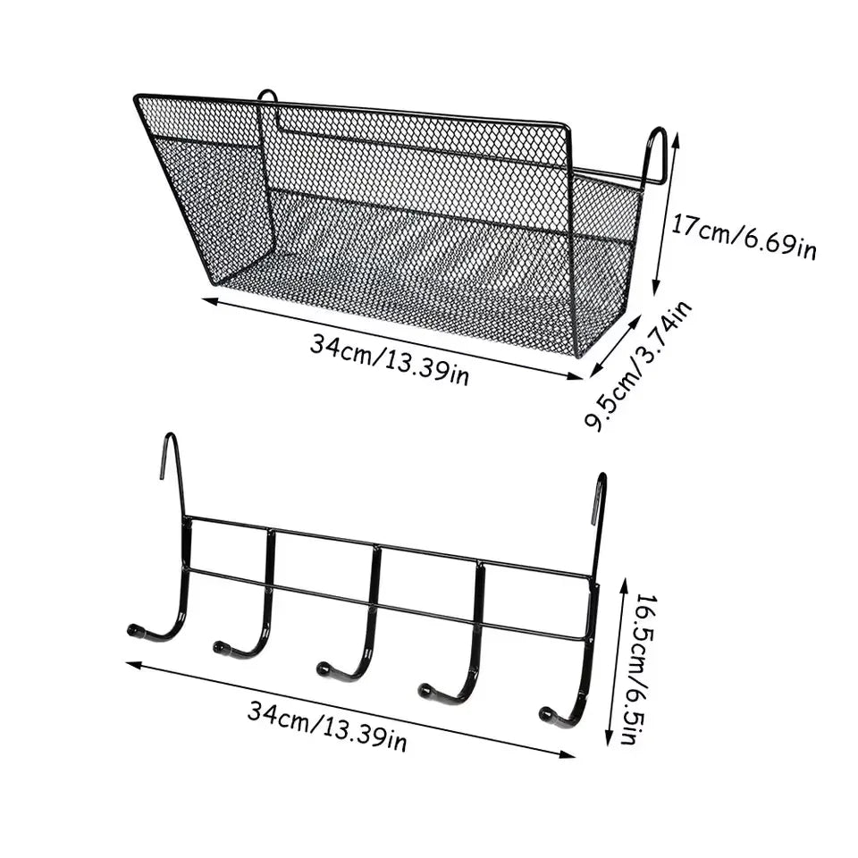 Large Capacity Metal Basket for Bed Storage