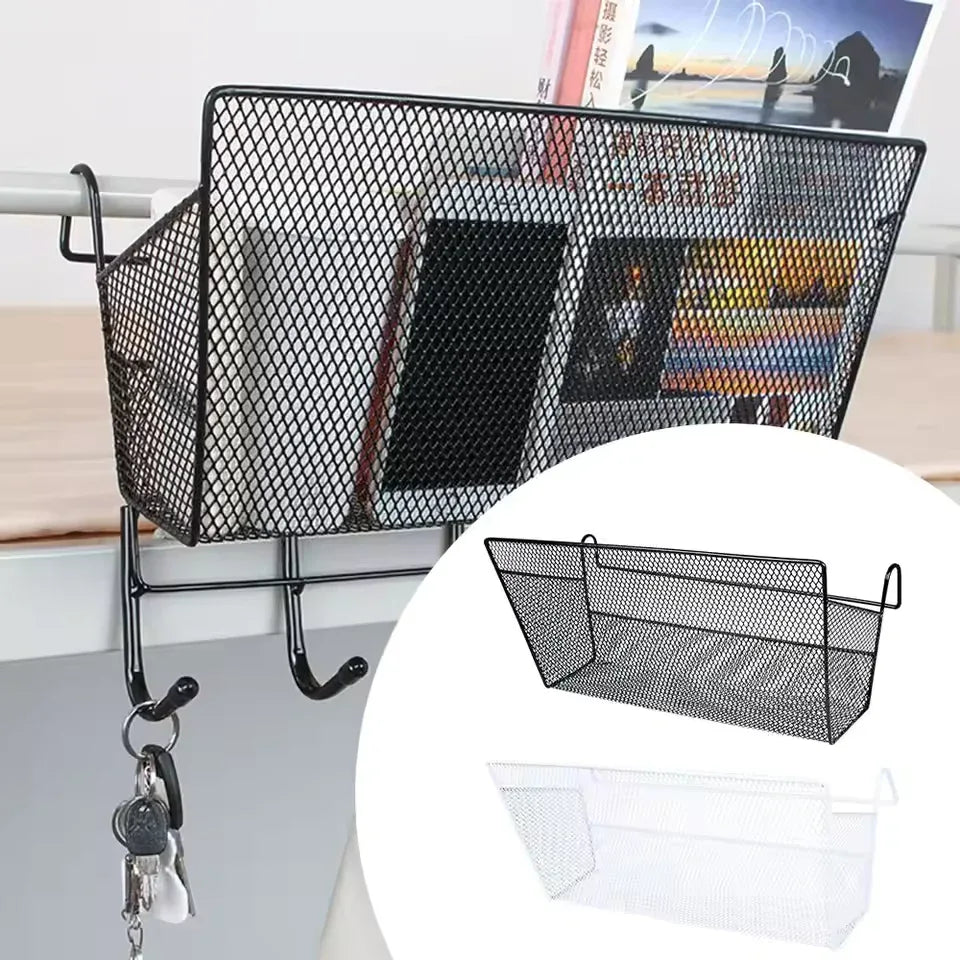 Large Capacity Metal Basket for Bed Storage