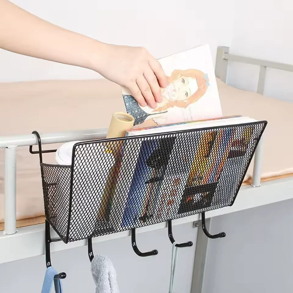 Large Capacity Metal Basket for Bed Storage