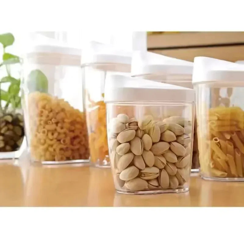 5 Pieces Set Large Capacity Storage Jars for Pantry - Airtight Set