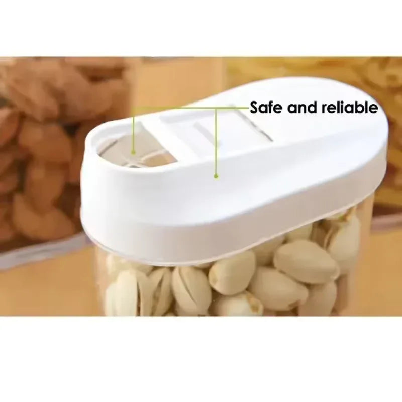 5 Pieces Set Large Capacity Storage Jars for Pantry - Airtight Set