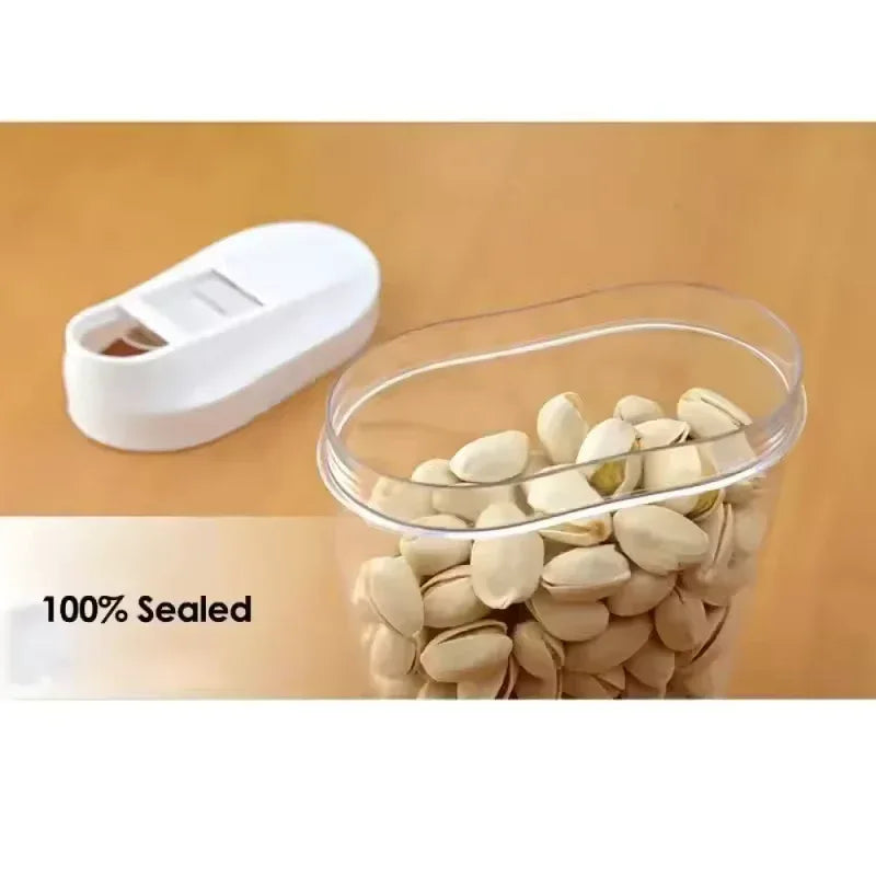 5 Pieces Set Large Capacity Storage Jars for Pantry - Airtight Set
