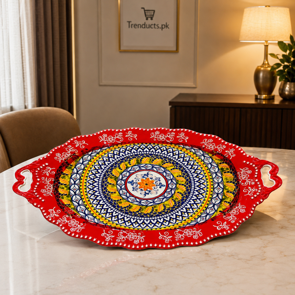 Large Kebab & Mandi Serving Platter – 18 × 11 Inch