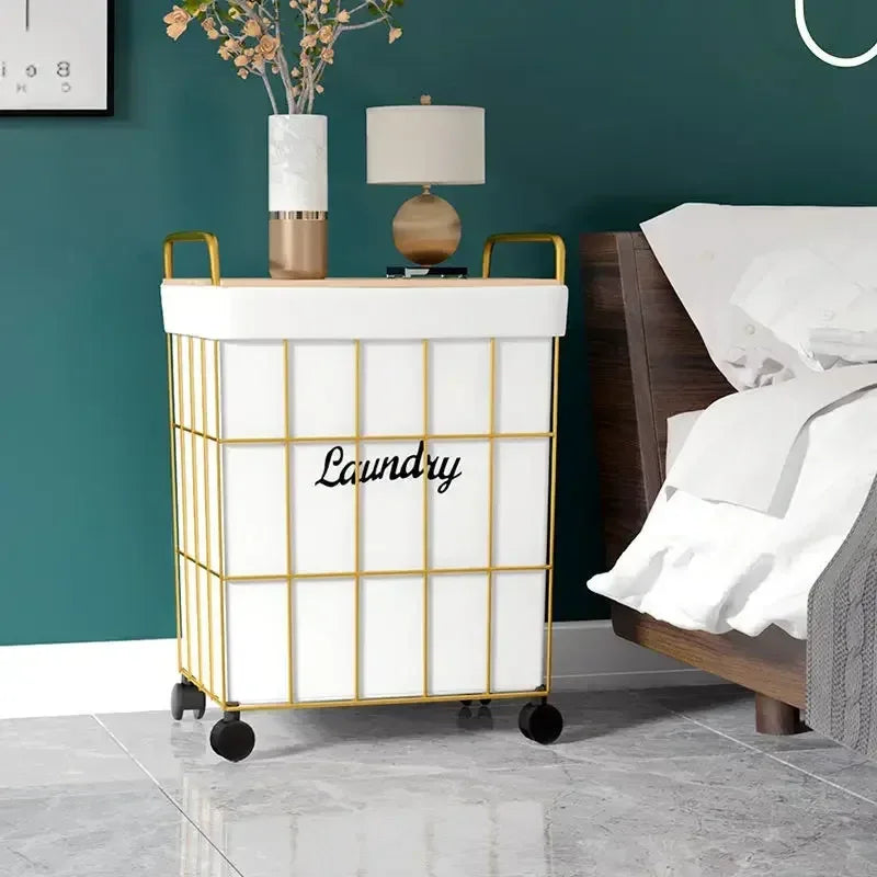 Premium Laundry Basket with Wheels - Stylish & Portable - Clarify.pk