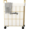 Premium Laundry Basket with Wheels - Stylish & Portable - Clarify.pk