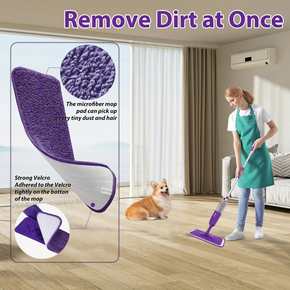 Spray Mop for Tiles and Wood Floors - Dual Use - Clarify.pk