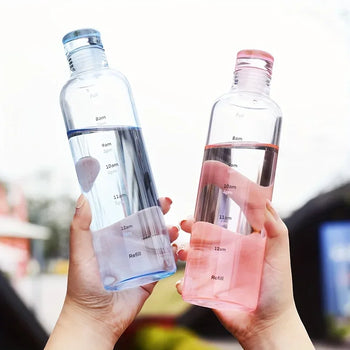 Leakproof Sport Water Bottle with Time Marker - Clarify.pk