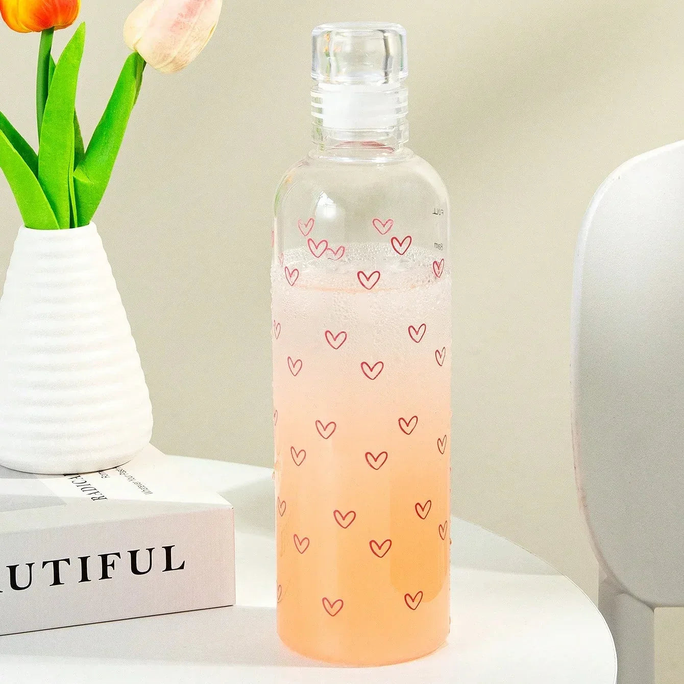 Leakproof Sport Water Bottle with Time Marker - Clarify.pk