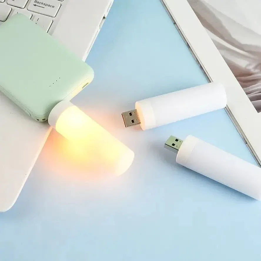 USB LED Flame Effect Night Light - Clarify.pk