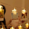 10 Pieces LED Photo Clip String Lights Star Design - Clarify.pk