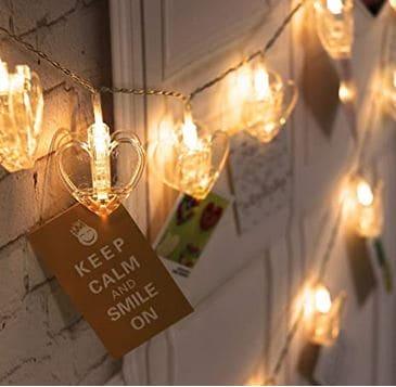 10 Pieces LED Photo Clip String Lights Star Design - Clarify.pk