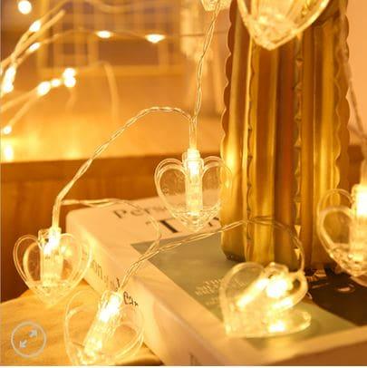 10 Pieces LED Photo Clip String Lights Star Design - Clarify.pk