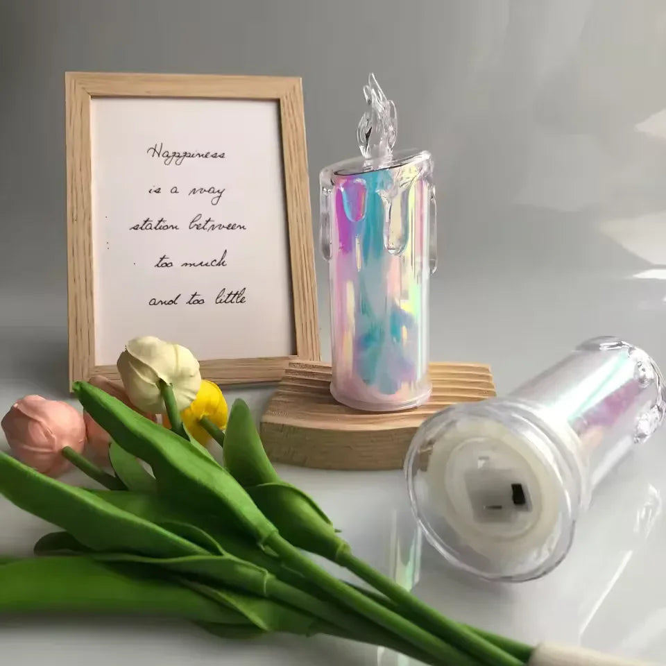 LED Pillar Candle Light with Flickering Flame - Clarify.pk