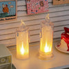 LED Pillar Candle Light with Flickering Flame - Clarify.pk