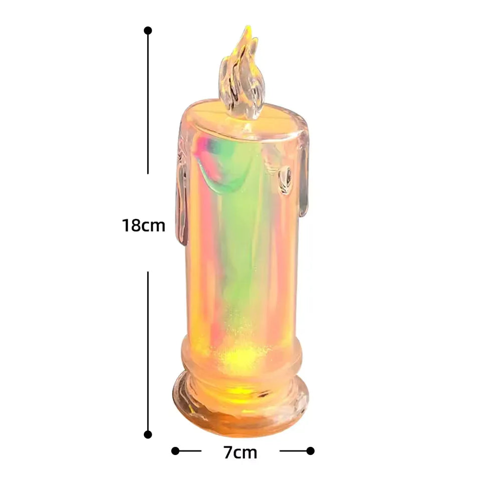 LED Pillar Candle Light with Flickering Flame - Clarify.pk