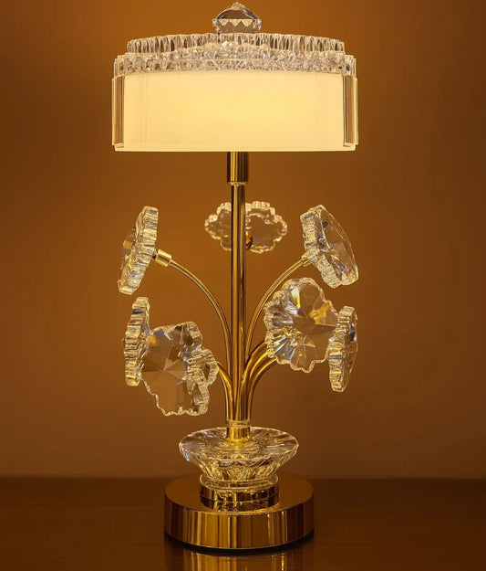 LED Rechargeable Lamp with Elegant Crystal Design - Clarify.pk