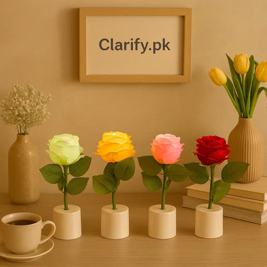 ایل ای ڈی روز لیمپ - رنگین نرم چمک کی سجاوٹ