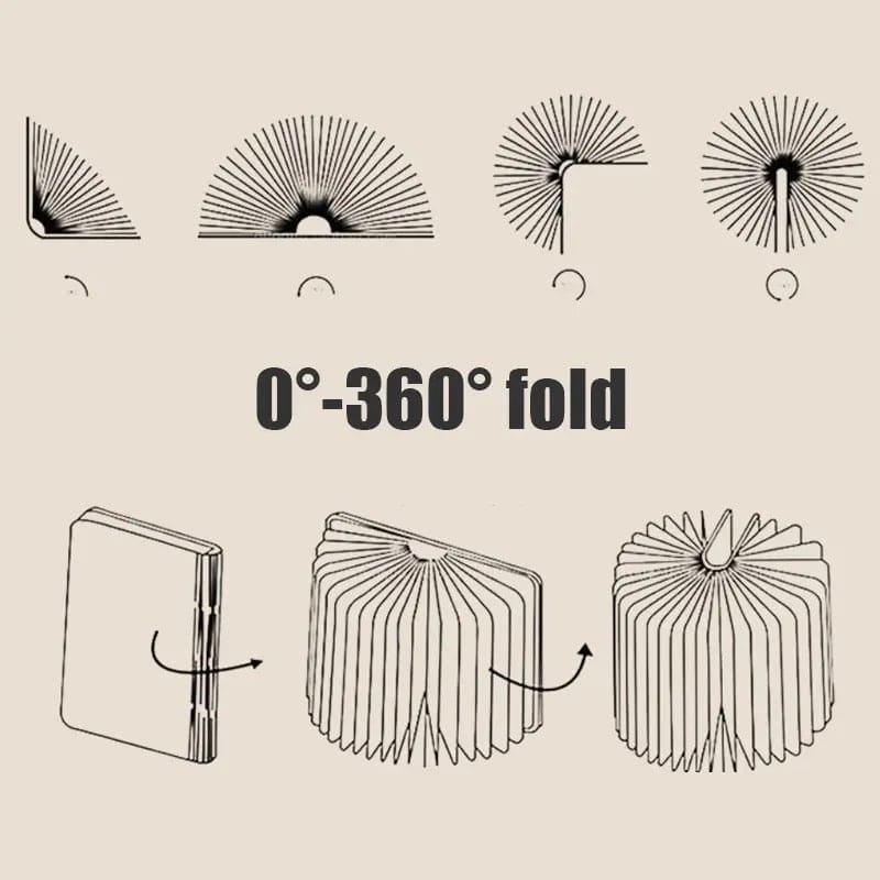 LED Wooden Book Lamp with Warm Light - Clarify.pk