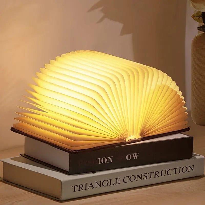 LED Wooden Book Lamp with Warm Light - Clarify.pk