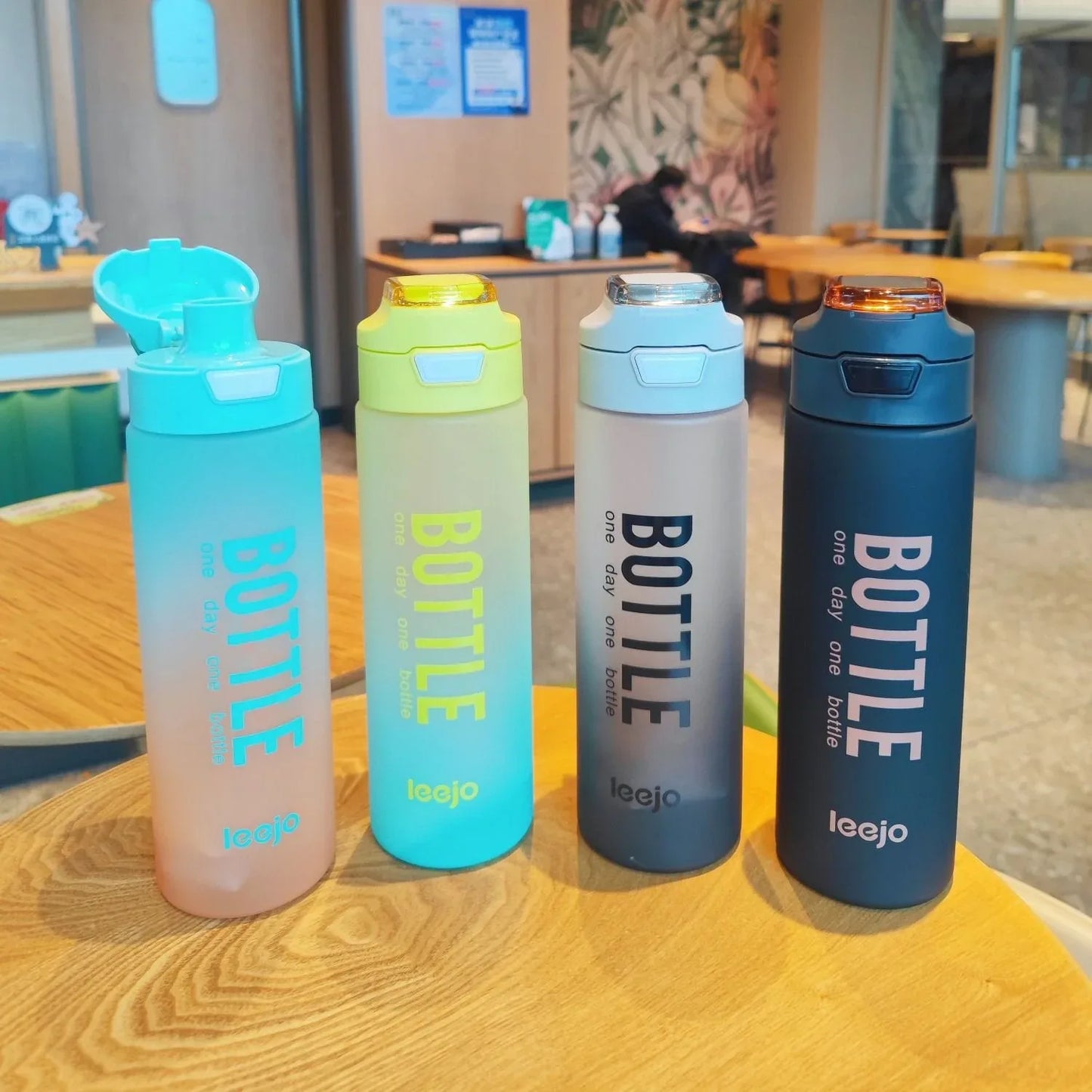 1000ml Sports Water Bottle by Leejo - Durable, Leak-Proof - Clarify.pk