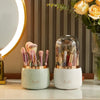 360° Rotating Makeup Organizer with Clear Cover - Clarify.pk