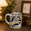 400ml Lion Metal Mug with Embossed Design