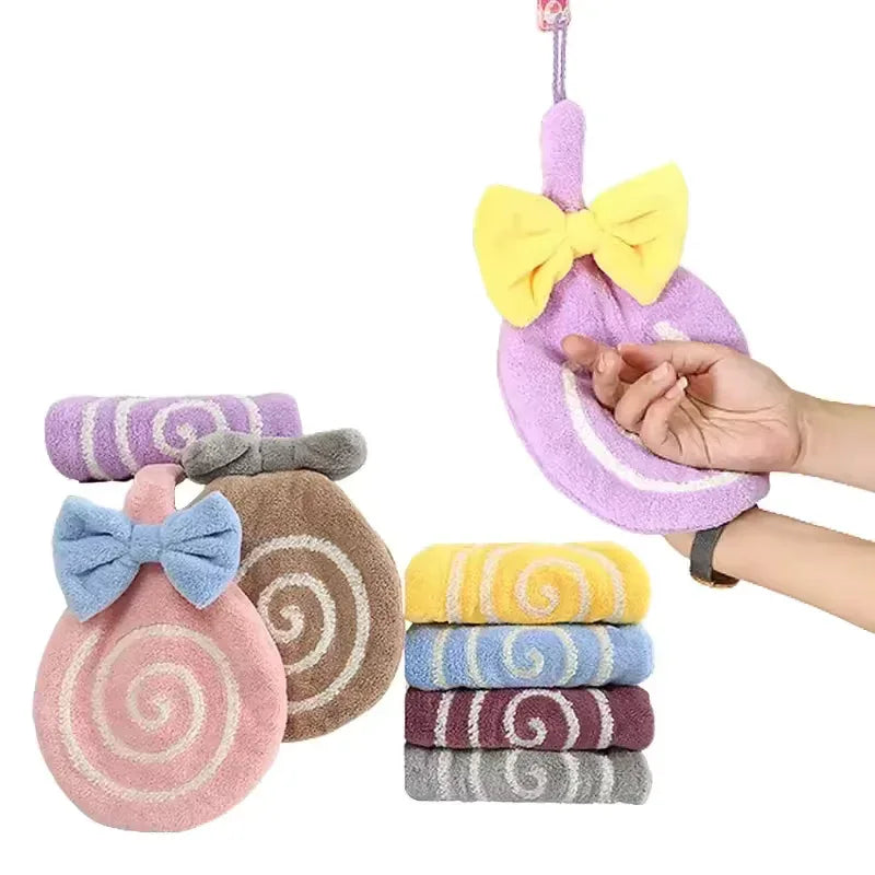 Lollipop Design Bathroom Towel with Bow