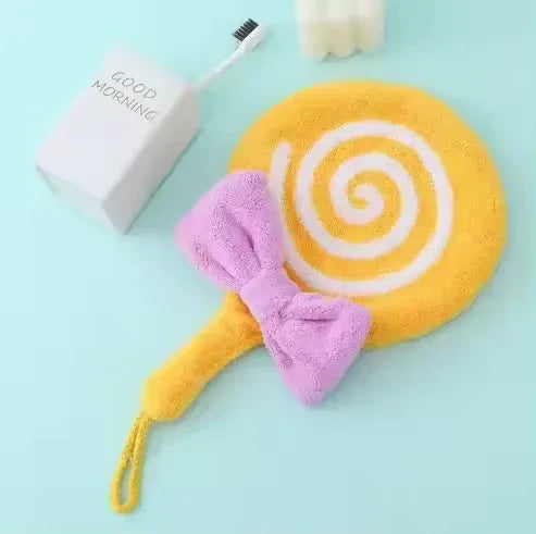 Lollipop Design Bathroom Towel with Bow