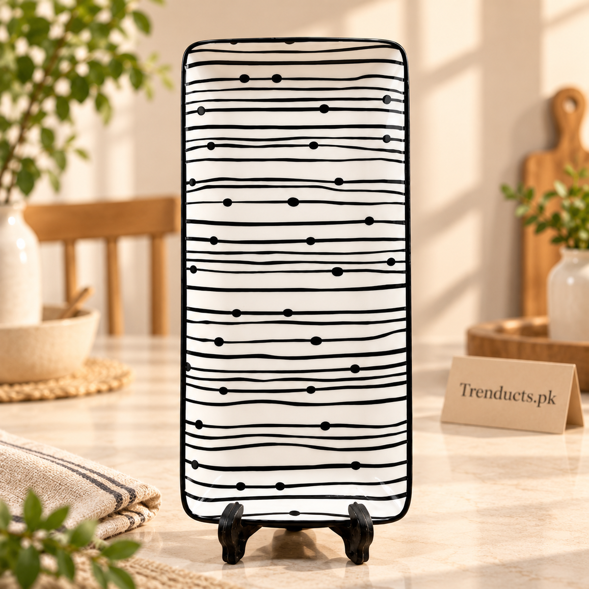 Long Ceramic Serving Platter – Artistic Designs