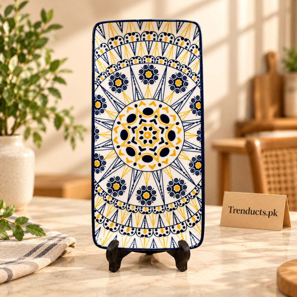 Long Ceramic Serving Platter – Artistic Designs