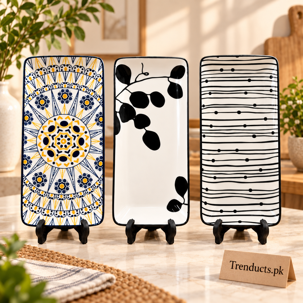 Long Ceramic Serving Platter – Artistic Designs