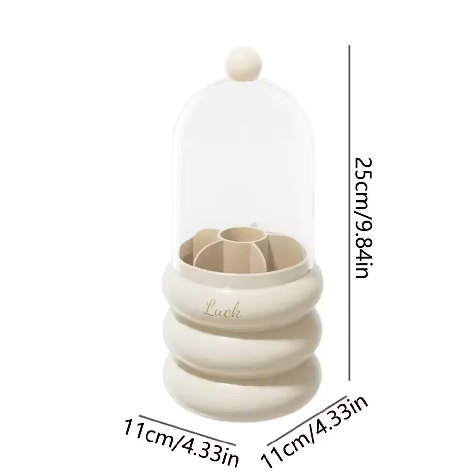 Dustproof Makeup Organizer with Lid - Stylish & Protective