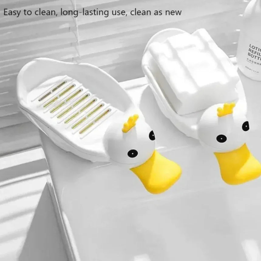 Cartoon Duck Soap Dish - Durable & Cute Design - Clarify.pk