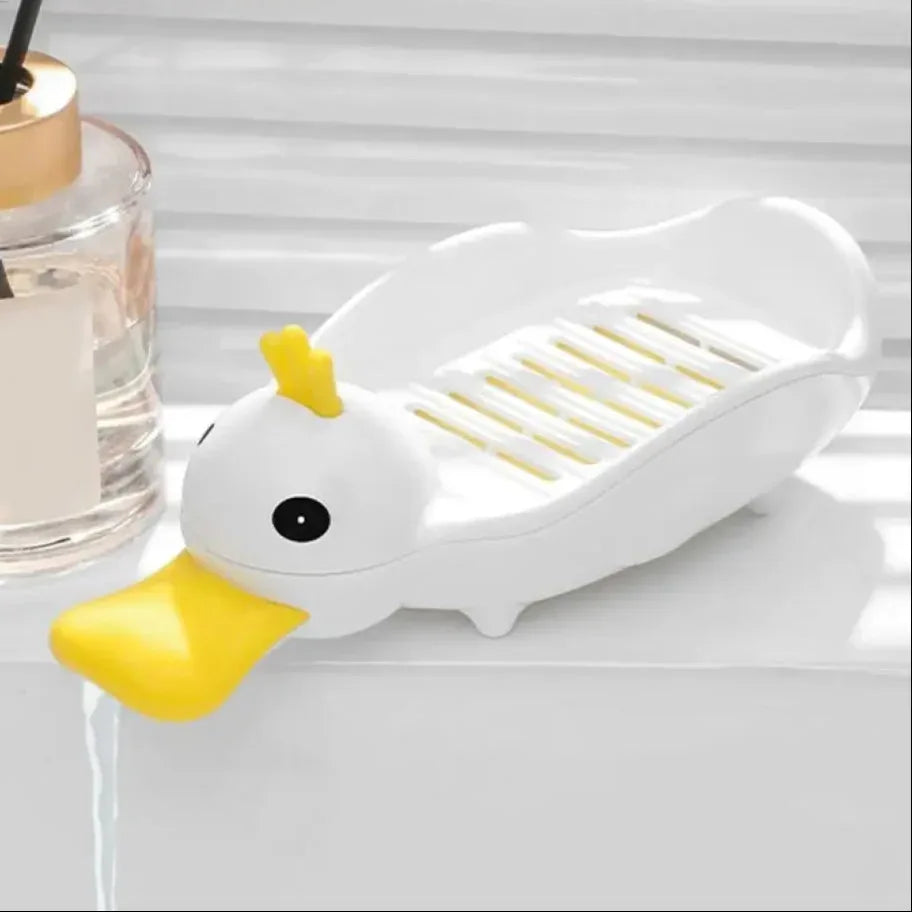 Cartoon Duck Soap Dish - Durable & Cute Design