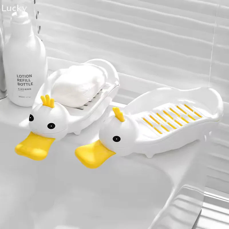 Cartoon Duck Soap Dish - Durable & Cute Design