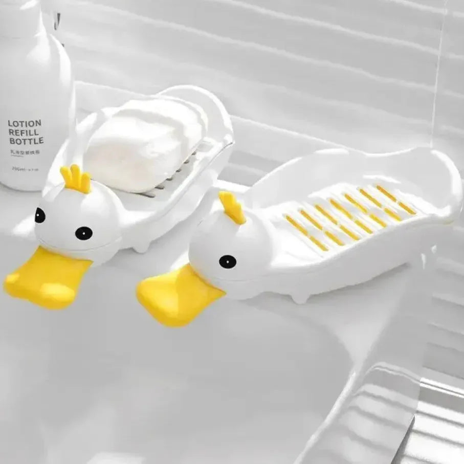 Cartoon Duck Soap Dish - Durable & Cute Design - Clarify.pk