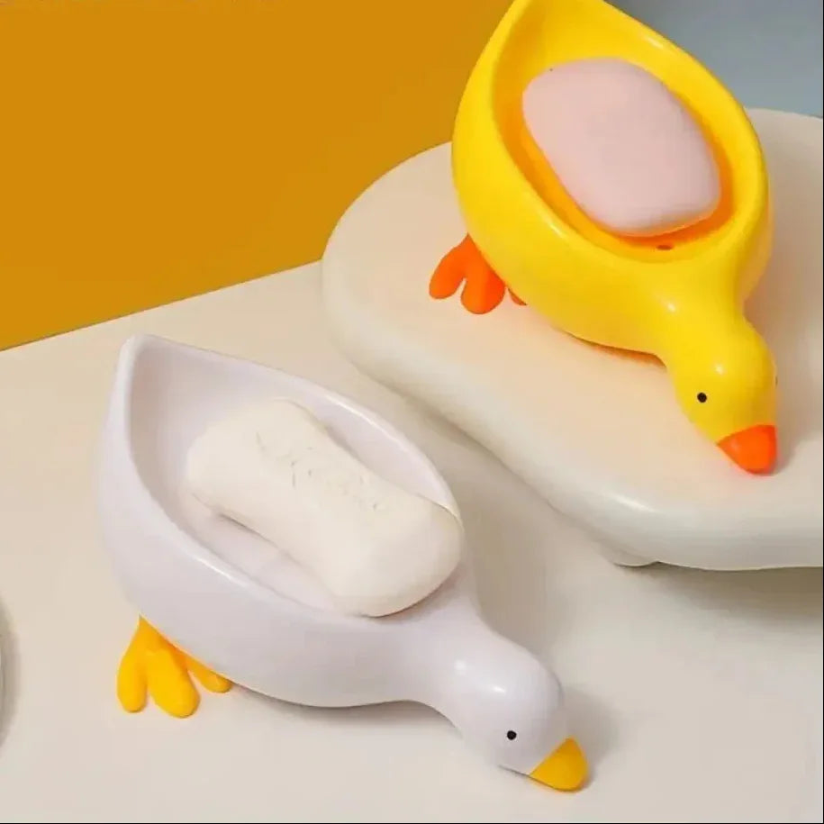 Cartoon Duck Soap Dish - Durable & Cute Design