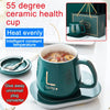 Ceramic Mug with Warmer - Stylish Coffee Set - Clarify.pk