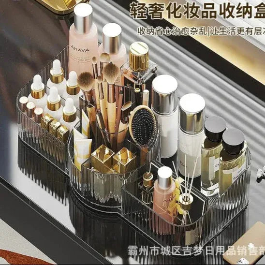 Luxury Acrylic Makeup Organizer with Multiple Compartments - Clarify.pk