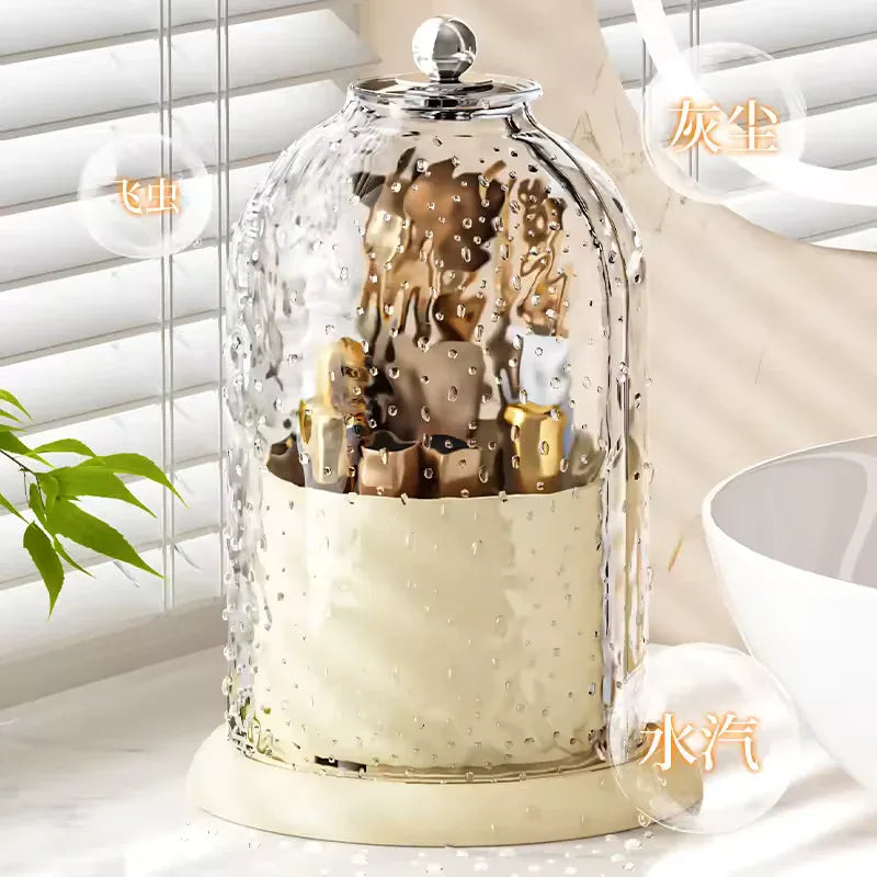 Luxury Cosmetics Storage Box with Rotating Design