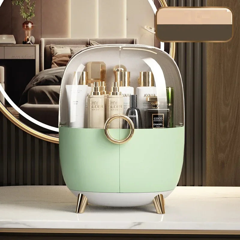 Luxury Cosmetics Storage Box with Clear Cover