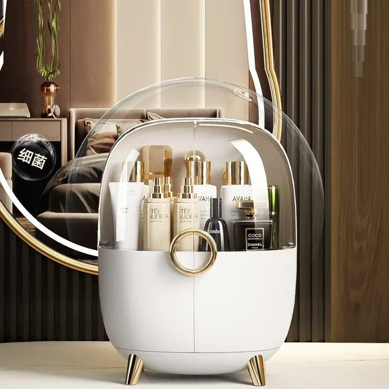 Luxury Cosmetics Storage Box with Clear Cover