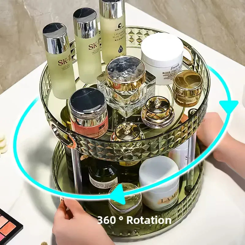 Lotion Racks Luxury Cosmetics Storage Rack Rotating Makeup Organizer | Clarify.pk ...
