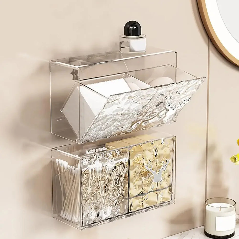 Cotton Pad Storage Container - Stylish & Durable